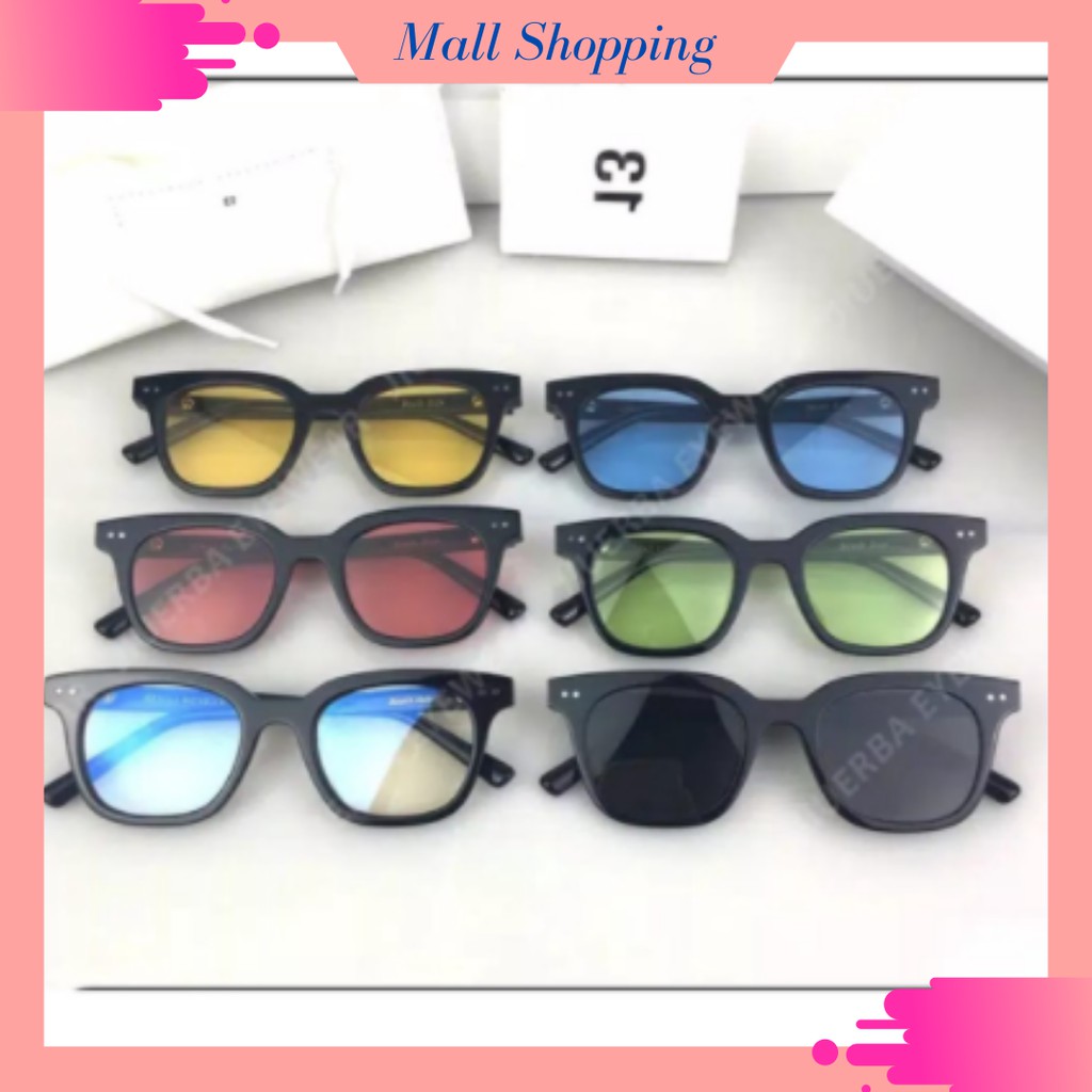 (COD)Kacamata Hitam KM38 Kacamata Kotak Gaya Korea Pria dan Wanita MALLSHOPPING