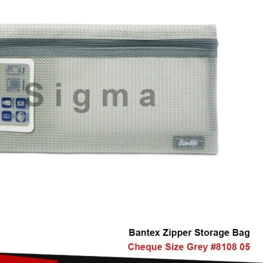 

◌ Promo Bantex Zipper Storage Bag Cheque Size Grey #8108 05 Murah - grey ❈