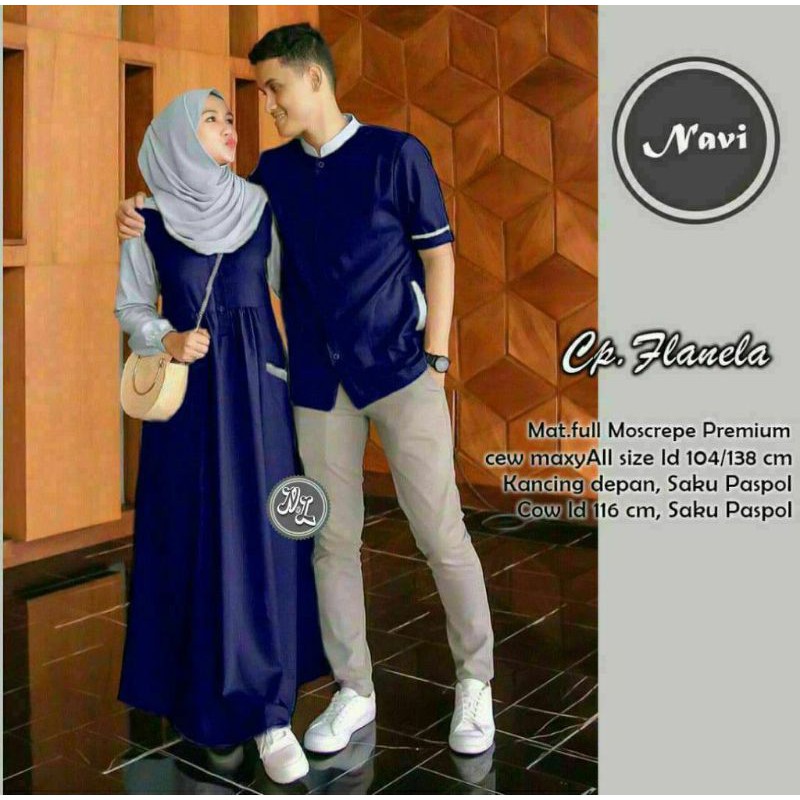 (NEW 2021) BAJU COUPLE  FLANELA SARIMBIT LEBARAN (2021) HAFIZ&HAFIZAH FAMILY GAMIS  BAJU COUPLE