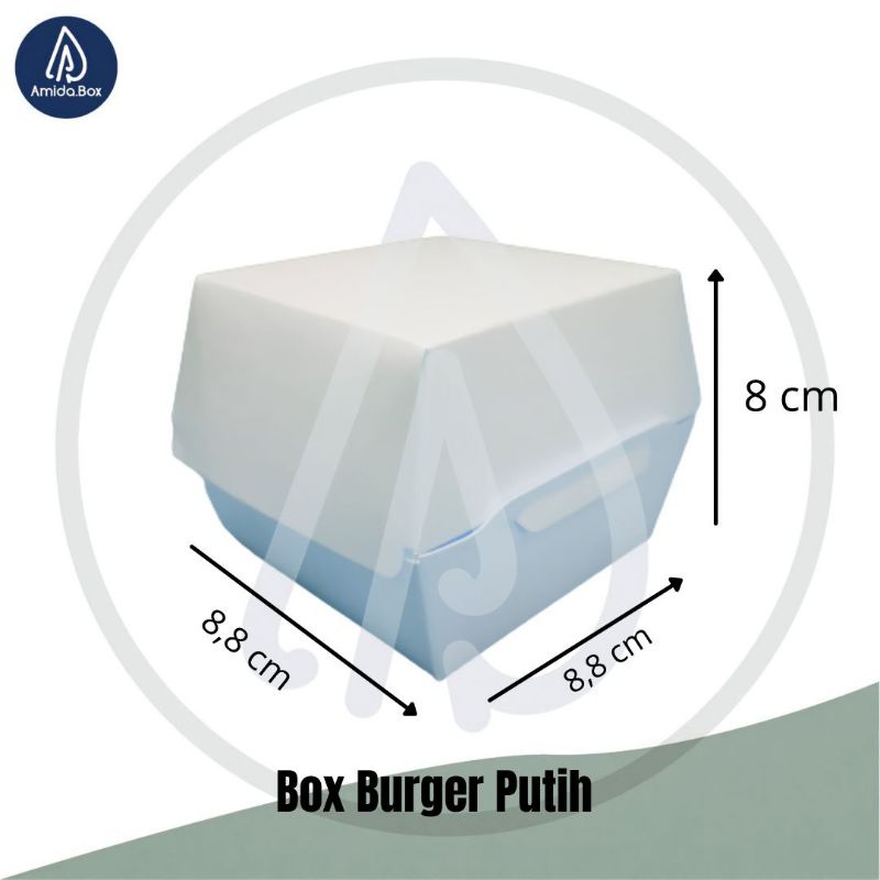 

Dus Box Burger Putih