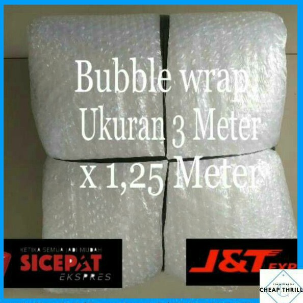 FREE ONGKIR bubble wrap hitam dan putih muliapack uk. 3m x 125cm buble mulia pack murah original ori