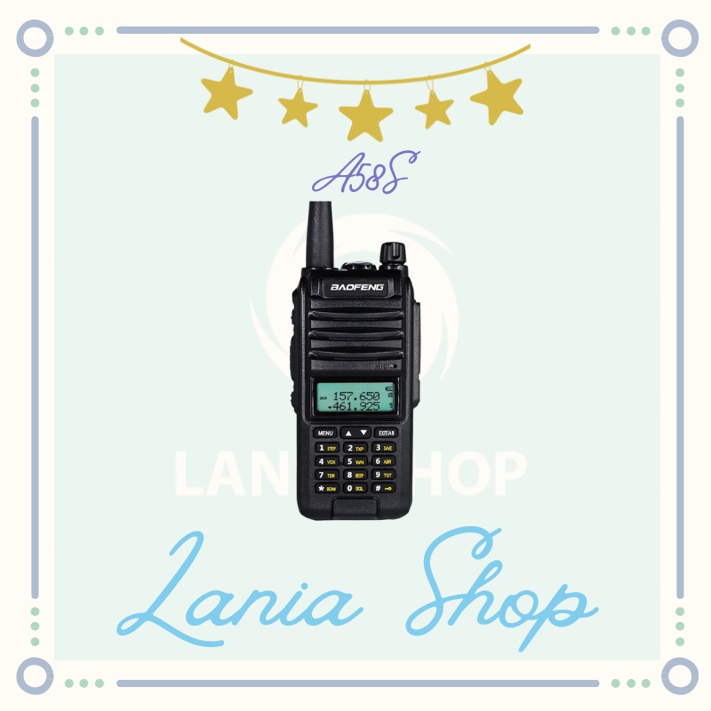 A58S - Tri-Band Two-Way Radio Walkie Talkie IP67 Waterproof - 5W Power