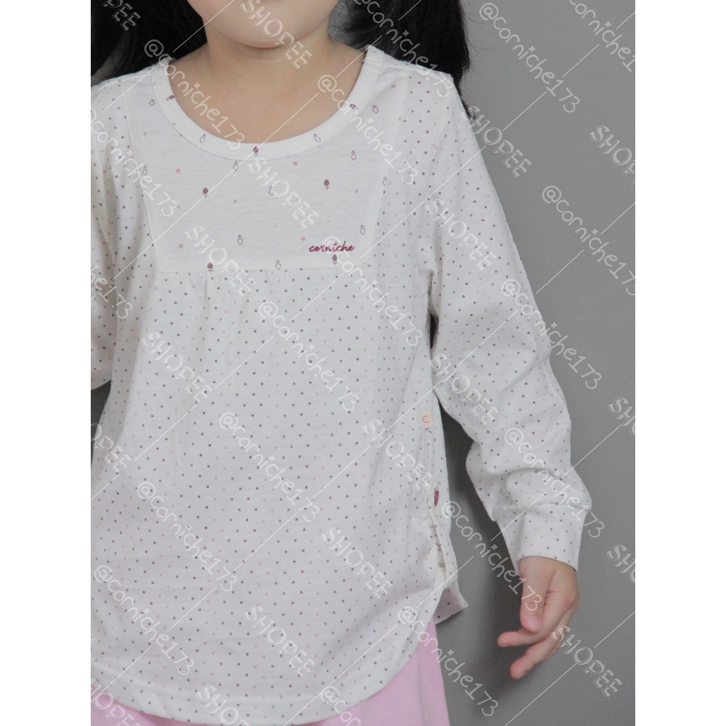 Corniche Kids Sarina Polka Tee Kids Off White - TK K23085