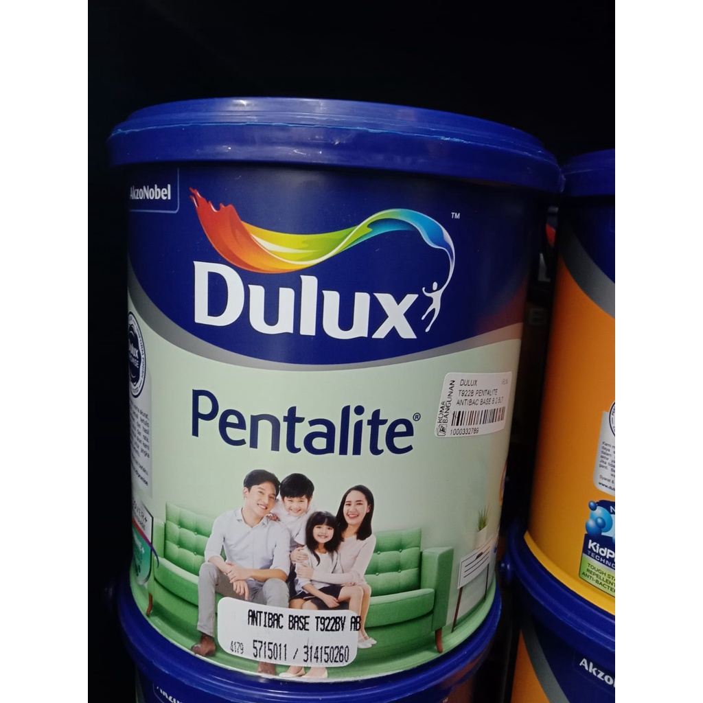 Dulux Pentalite / Cat Tembok AntiBac / Cat Tembok interior 2.5Ltr