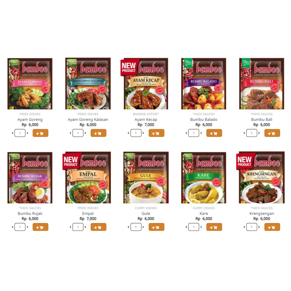 

BAMBOE NUSANTARA BUMBU BAMBOE INSTAN