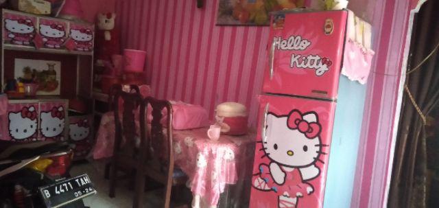 Wallpaper Stiker Dinding Salur Pink / Wallpaper Salur Pink 45cm*10m