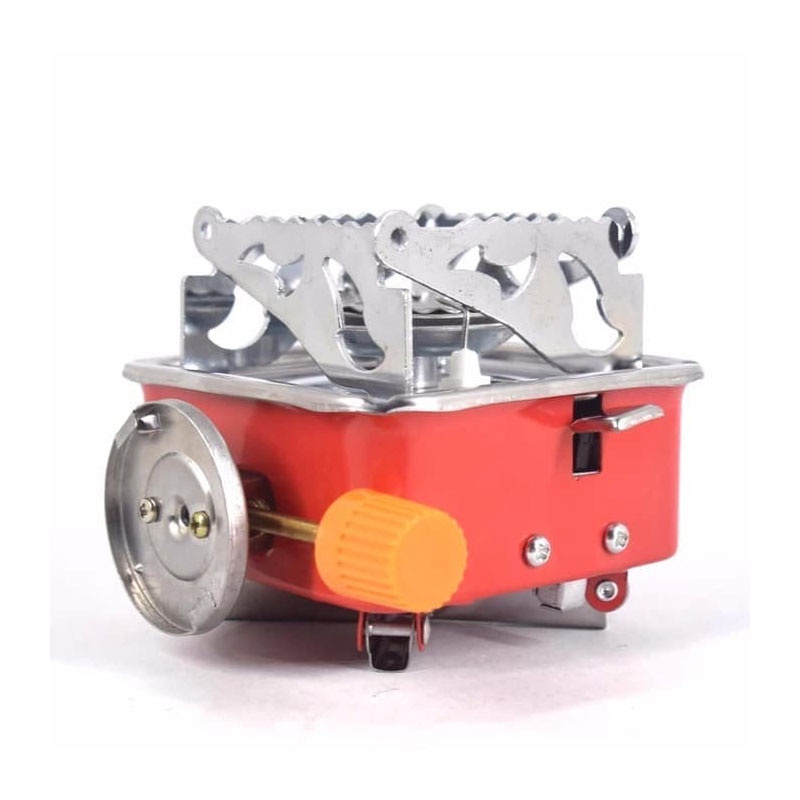 DBEST - Kompor Camping Gas Kotak Mini Portabel Stove Mini Alat Masak Gunung Free 1Tabung Gas Hi Cook + Tas