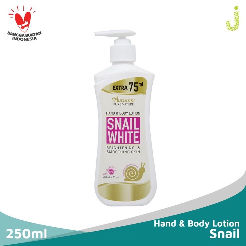 Autumn Pure Nature Hand &amp; Body Lotion SNAIL WHITE 250 ml + ekstra 75ml (BLSW) PROMO SEN