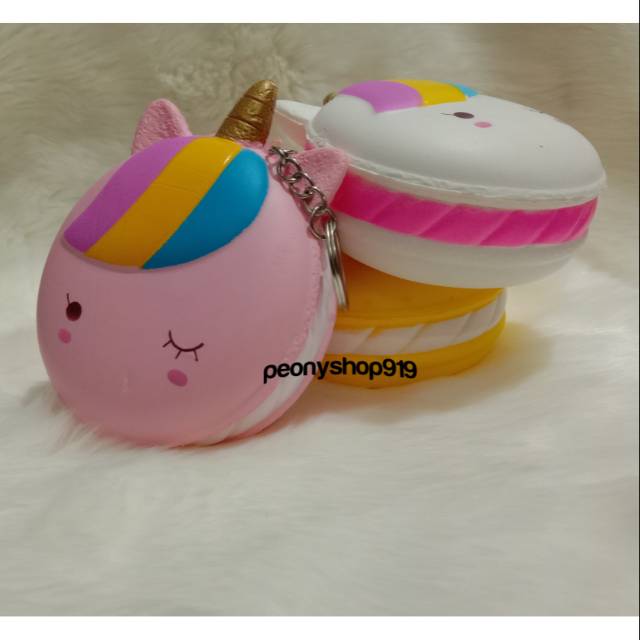 Squishy unicorn macaron. Squishy lucu. Squishy murah