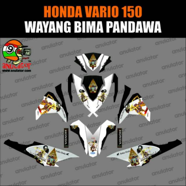 STRIPING STIKER HONDA NEW VARIO 125 ESP/150 ESP WAYANG BIMA
