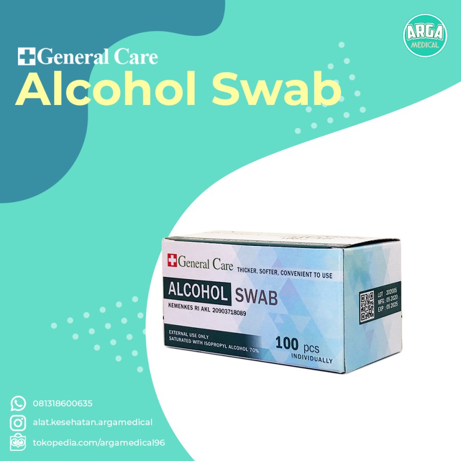 Jual Alkohol Swab General Care Kapas Alkohol Alcohol Swab General Care Shopee Indonesia