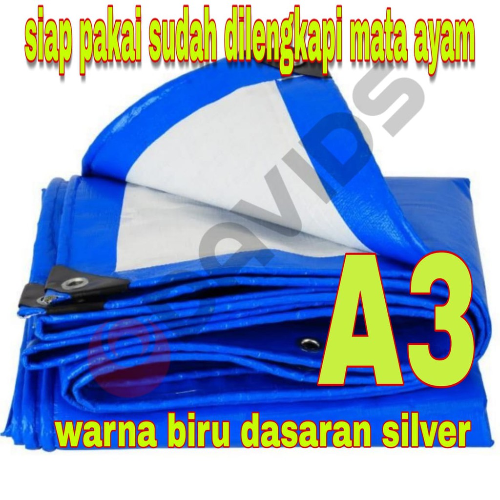 TERPAL A3 TEBAL ASLI BIRU