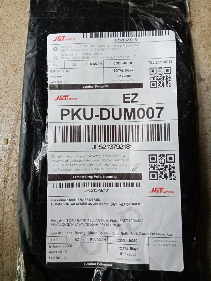 Maura Couple - Sania Ruffle Batik Couple Ori Ndoro Jowi Dnt Garansi Termurah Shopee