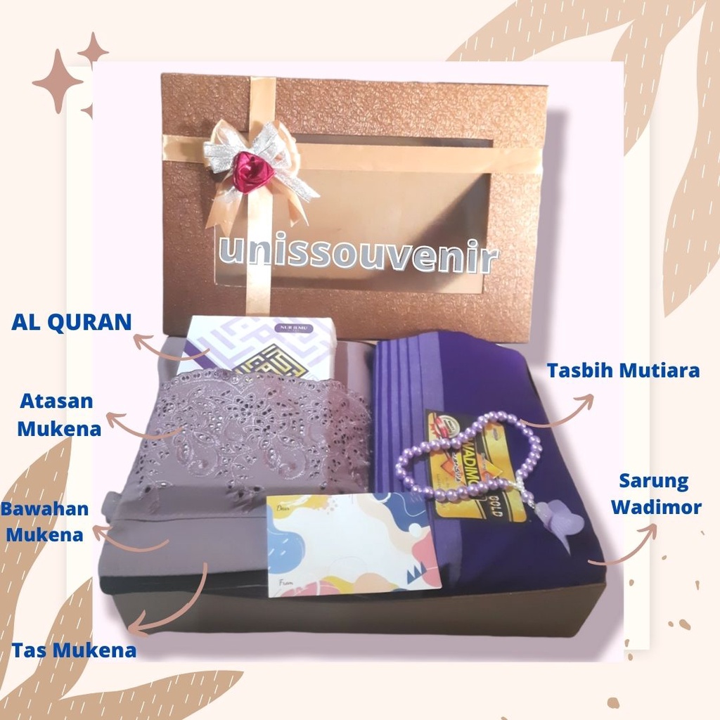 Najafaras - Hampers Mukena Khadijah Paket Tas Mukena Couple Seserahan Nikah Wedding Gift Box