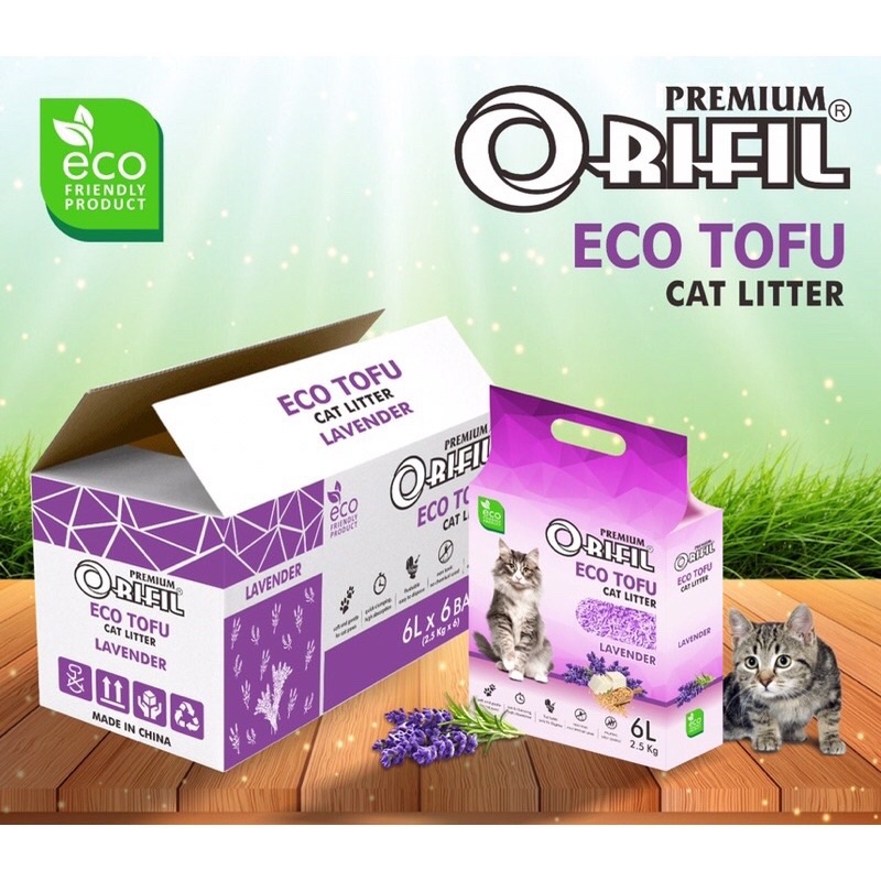 ORIFIL PASIR WANGI GUMPAL PREMIUM  TOFU CAT LITTER ORGANIK KUCING ANJING sugar glider SOYA hamster