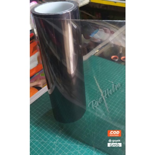 Skotlet hitam transparan 60% hybrid sticker smoke lampu