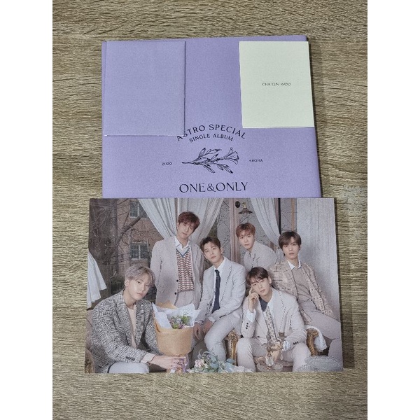 Astro Album Only One and Only Album ONO Eunwoo Message Card Swith On Eunwoo Lyric Book