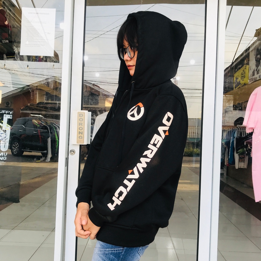 Kudou x Metro - Jaket Gamer Overwatch Black Unisex