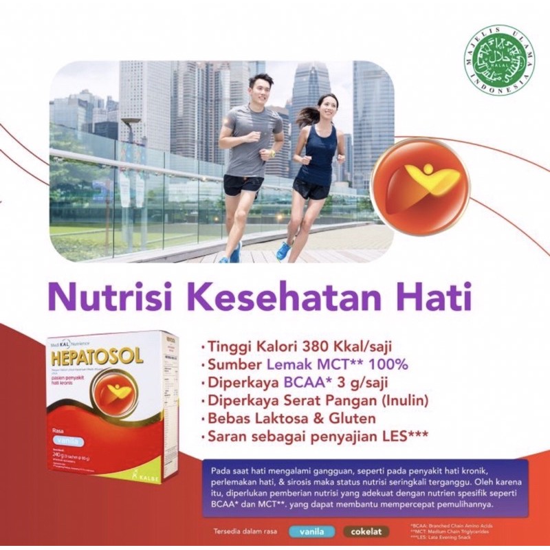 Hepatosol 240 gram ( susu nutrisi khusus kesehatan hati/liver )