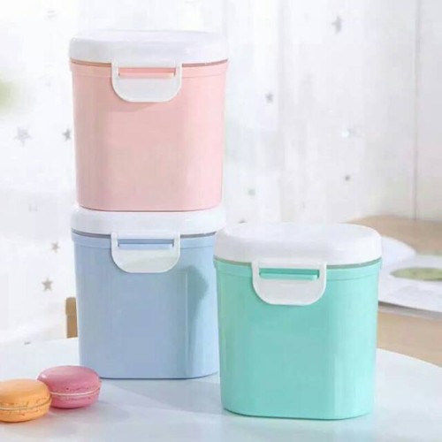 Tempat Susu Bubuk Bayi Portable Sealed Size L/Kotak Snack Biskuit 400g Toples Susu