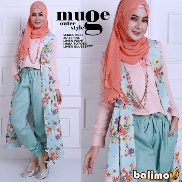 SALE JONKA FASHION - Long Outer Flower (HANYA CARDY) Fashion Outer Wanita Model Cardigan Motif Bunga