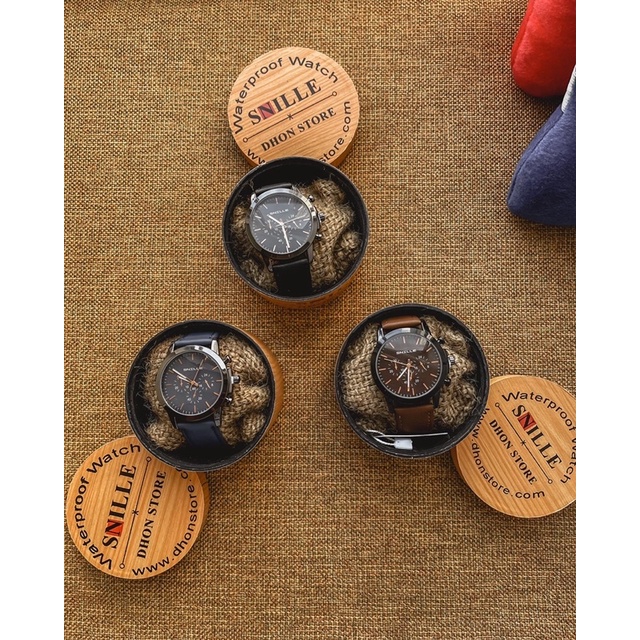 Jam Tangan pria  SNILLE gratis gelang dan kalung (DHONSTORE)