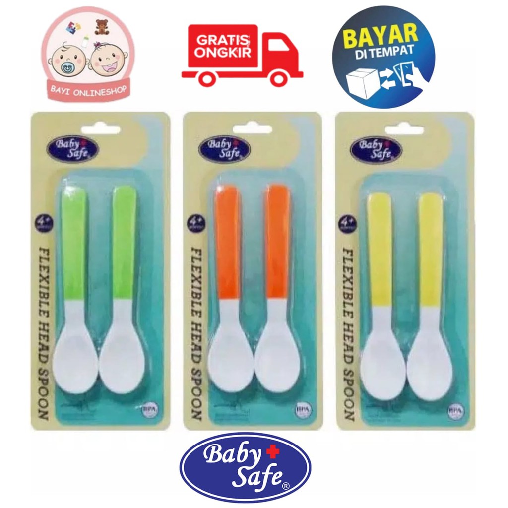 BABY SAFE SENDOK BAYI FLEXIBLE HEAD SPOON BS349- BAYI ONLINE SHOP