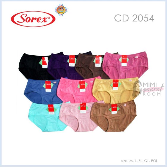 ❤ MIMI ❤  Sorex celana dalam wanita 2054 basic midi panty katun L,EL,QL,EQL