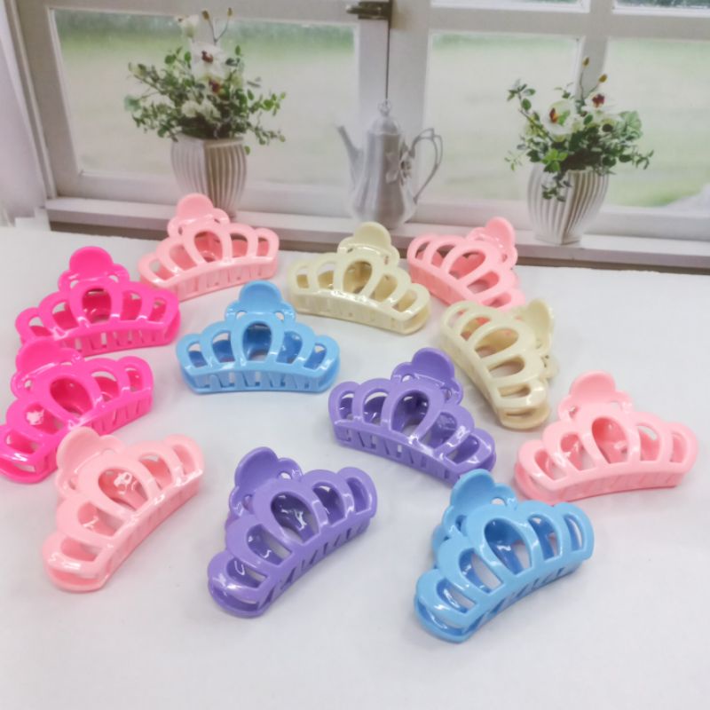 Jepit Rambut Salon Isi 12Pcs Jepit Model Mahkota Marcella M123 Grosir