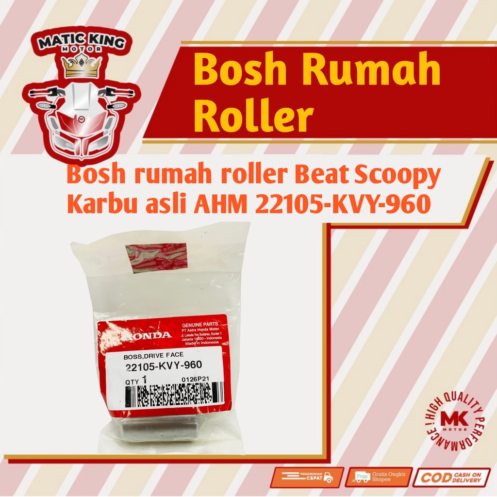 Boss Bosh  rumah roller Honda Beat Scoopy Spacy Karburator 110  22105-KVY-960