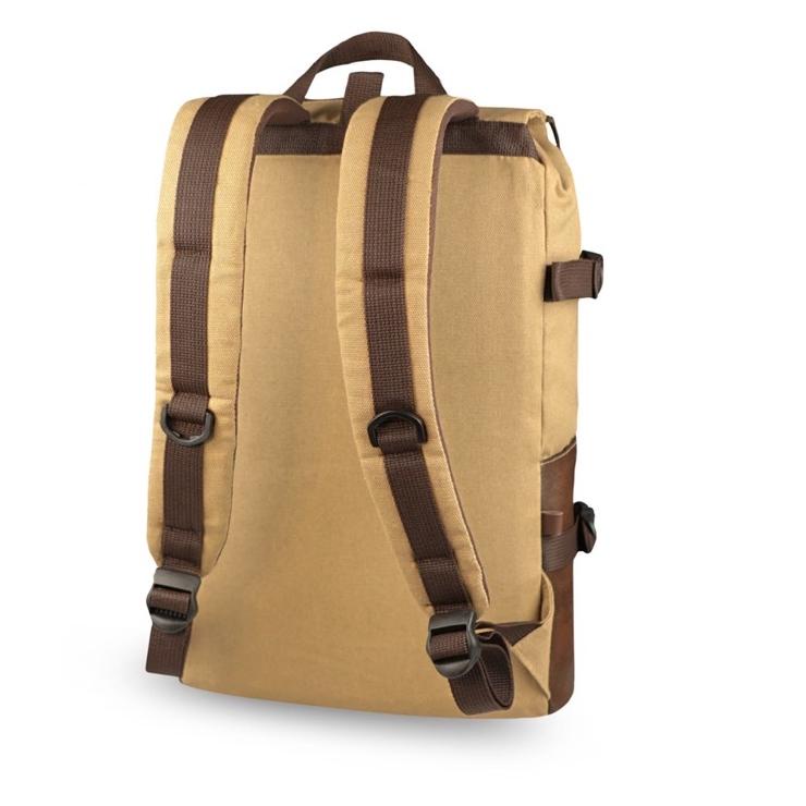 Gh.Bag Ransel Sekolah Ransel Wanita New Style Backpack Kanvas Lembut Kombinasi Kulit Sintetis