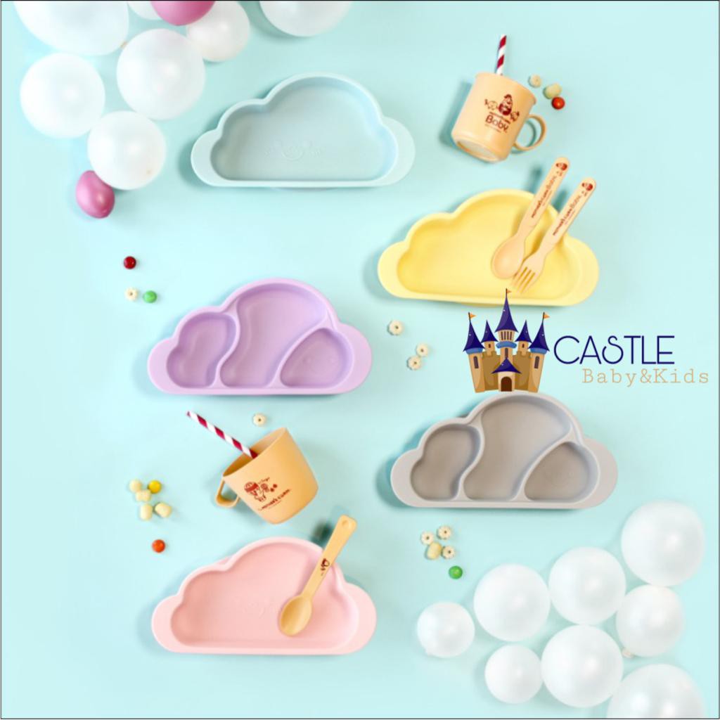 Castle - Gureumi Platter 3 Device Plate - Tempat Makan Anak Mothers Corn