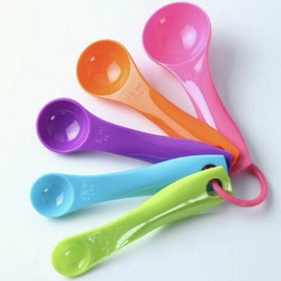 SENDOK TAKAR 5 IN 1 SET MEASURING SPOON SENDOK TAKARAN WARNA SERBAGUNA