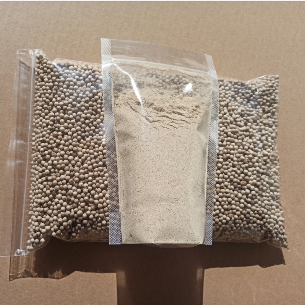 

LADA BUBUK ATAU MERICA BUBUK 200g WHITE PEPPER powder BERKUALITAS DARI PETANI LADA