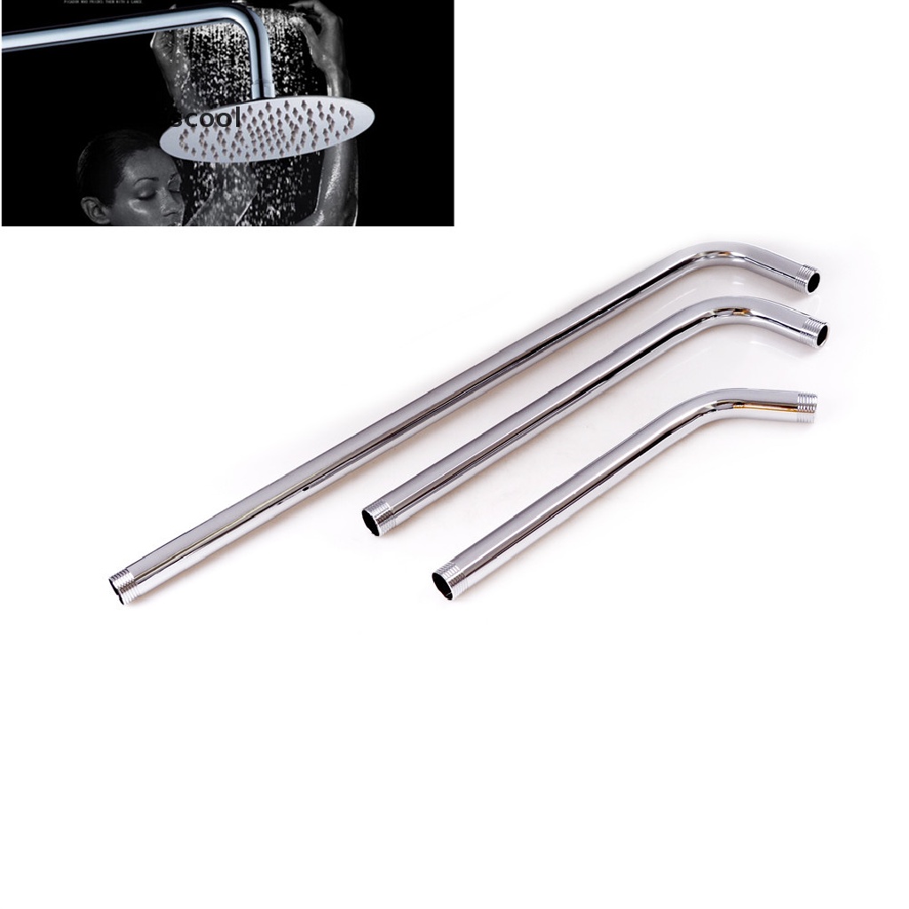 Yescool 30/40/60CM Bathroom Wall Shower Head Extension Pipe Stainless Steel Arm .