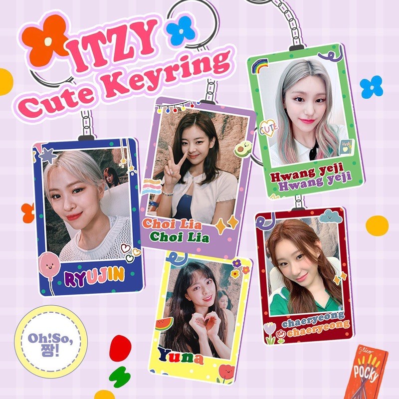 ITZY CLEAR KEYRING KEYCHAIN GANTUNGAN KUNCI