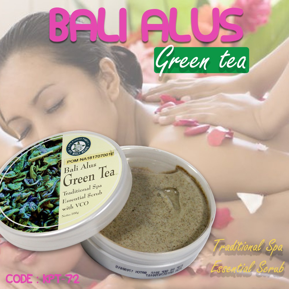 Bali Alus Lulur Green Tea Body Scrubs With VCO KPT 72 Shopee