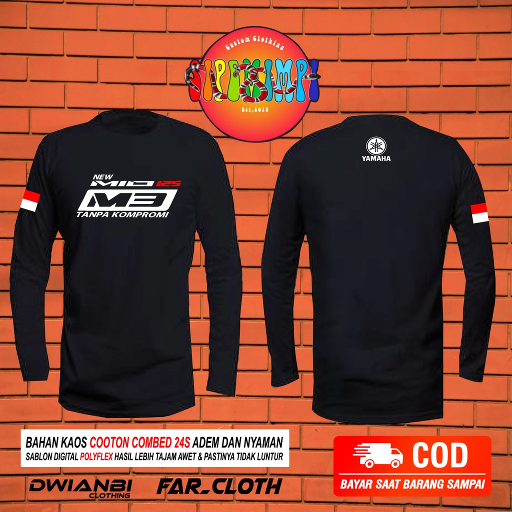BAJU KAOS MIO M3//KAOS MOTOR//DISTRO PREMIUM