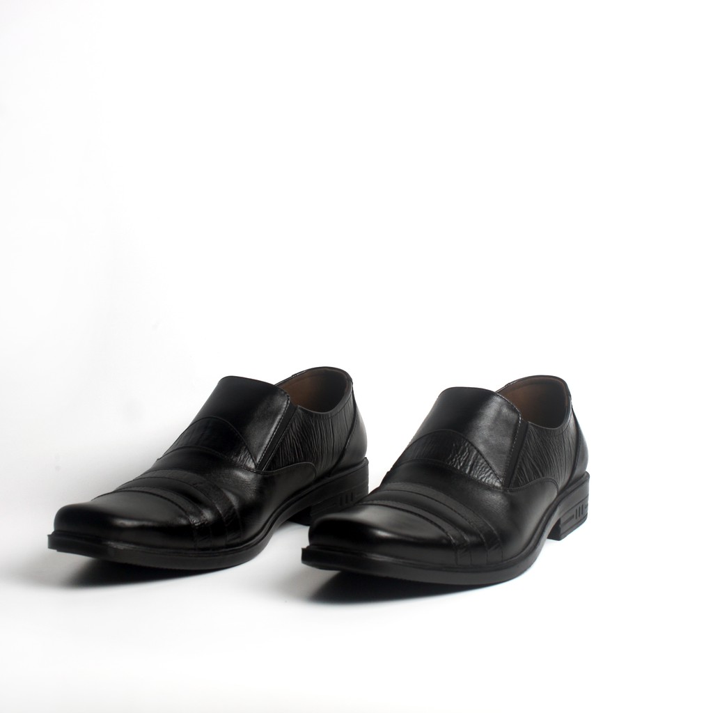 Sepatu Formal Pria Kulit Asli Rasheda K 12 Pantofel Slipon Big Size