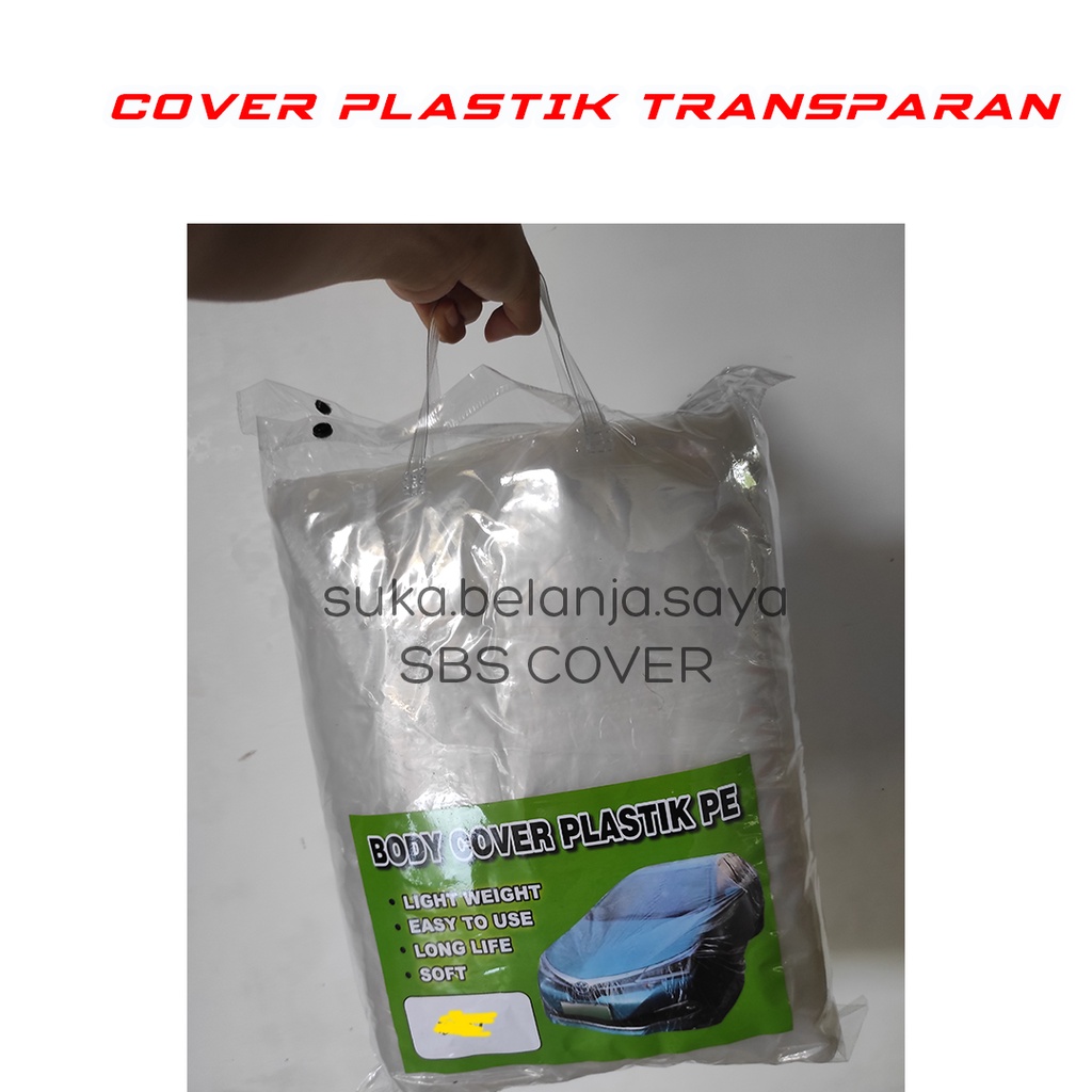 Body Cover Mobil Ignis Sarung Mobil ignis/plastik bening transparan ignis/ignis waterproof/brio/brio rs/brio lama/brio satya/raize/rocky/twincam/corolla twincam/corolla great/great corolla/esteem/civic/civic lx/civic dx/grand civic/civic wonder/ayla/agya