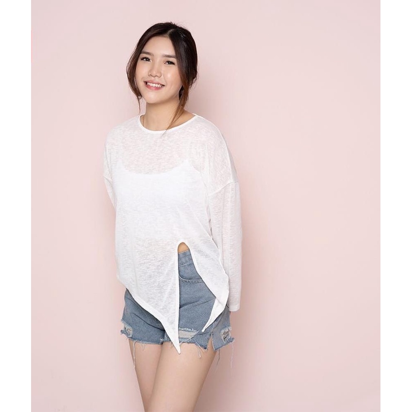 AFI - SALE - Geyna Tshirt Oversize RIB / Outer Wanita Murah Oversize