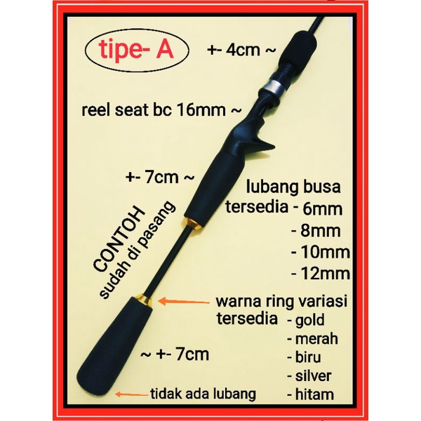 1set busa eva medium gagang joran bc size 16#