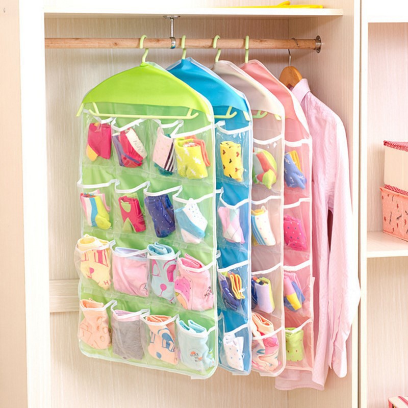 [stylokids] Tempat Celana Dalam Gantung 16 Sekat / Hanging Organizer With 16 Pouch (1kg=21pcs)