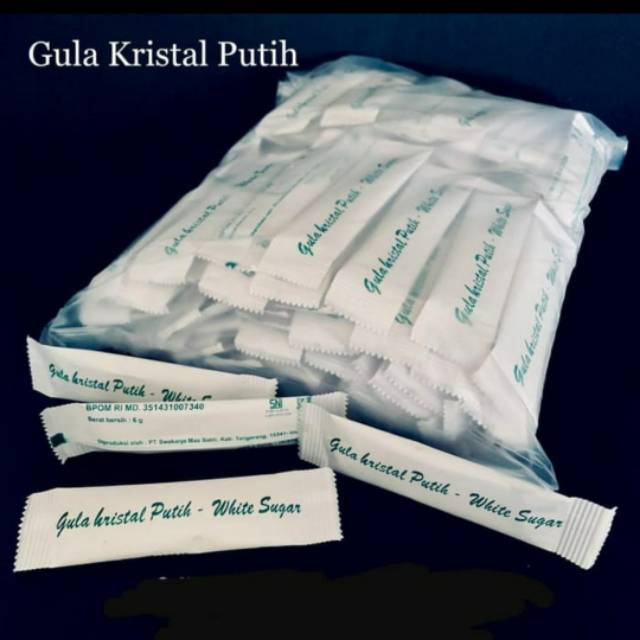 White sugar stick/ Gula putih sachet stick/gula putih kemasan sachet