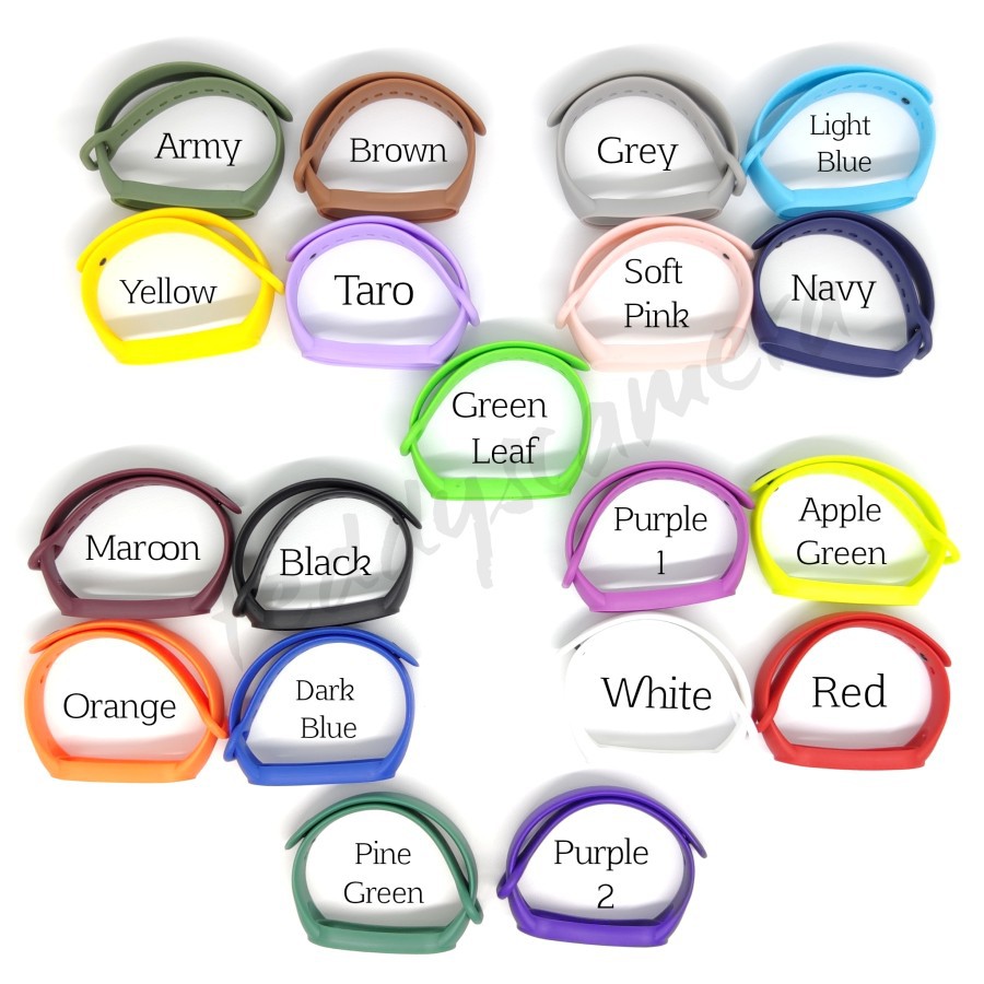 MI BAND 6 SILICONE STRAP TALI JAM MI BAND 6 STRAP SILICONE REPLACEMENT MIBAND6 STRAP