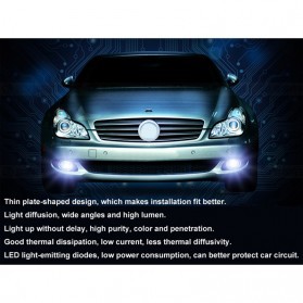 MaxGTRS Lampu Fog Light Mobil LED H3 T10 SMD 5630 2 PCS - SMDWB - White