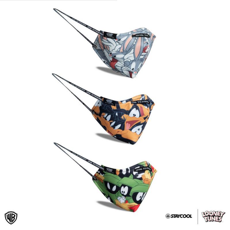 Masker StayCool Mask Bugs Bunny Marvin the Martian Daffy Duck