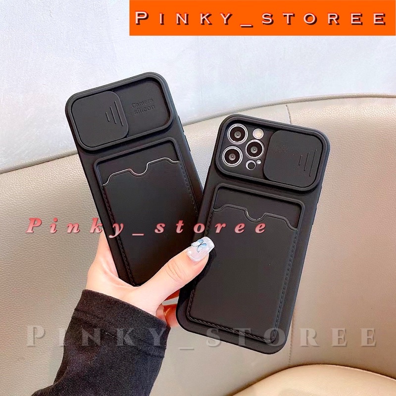 CASE SLOT CARD INFINIX HOT 12/ HOT 12PLAY/ HOT 12i/ HOT 11/ HOT 11S NFC/ HOT 11PLAY / SOFT CASE MACARON SLOT CARD/ SILIKON CASING SLIDE CAMERA + SLOT CARD HOLDER/ KARTU
