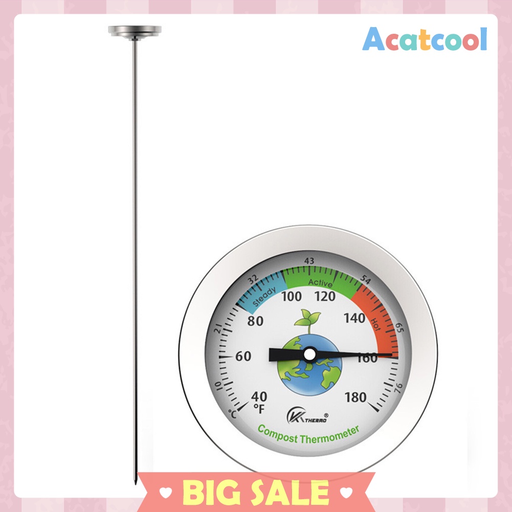 50cm Compost Soil Thermometer Measuring Probe Temperature Tester Meter