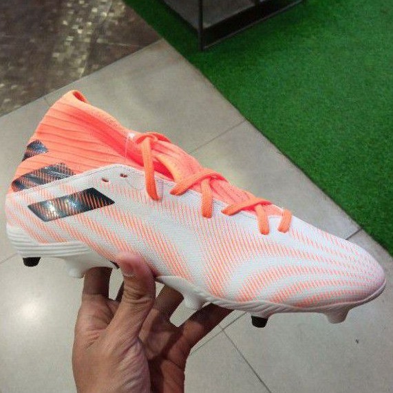 Adidas Nemeziz.3 FG White Orange FW7350 Sepatu Bola Adidas Original Adidas Nemeziz .3